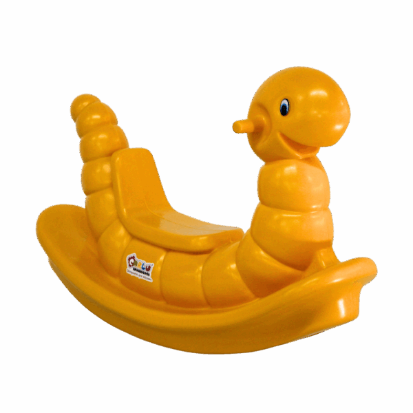 Balanço infantil minhoca - amarelo