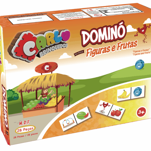 Dominó figuras e frutas
