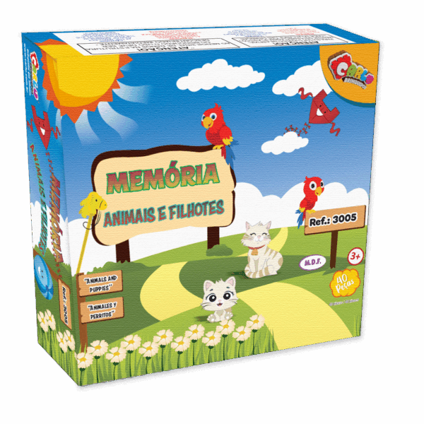 Jogo da memória - animais e filhotes