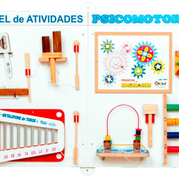 Painel de atividades psicomotoras