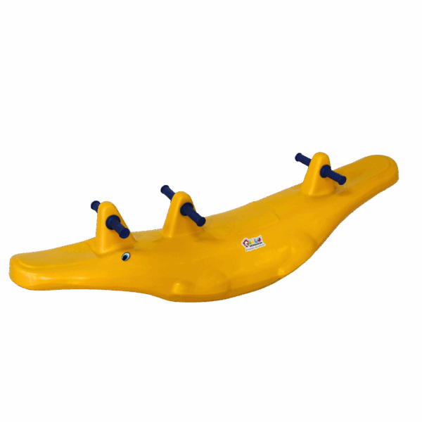 Gangorra crocodilo - amarelo