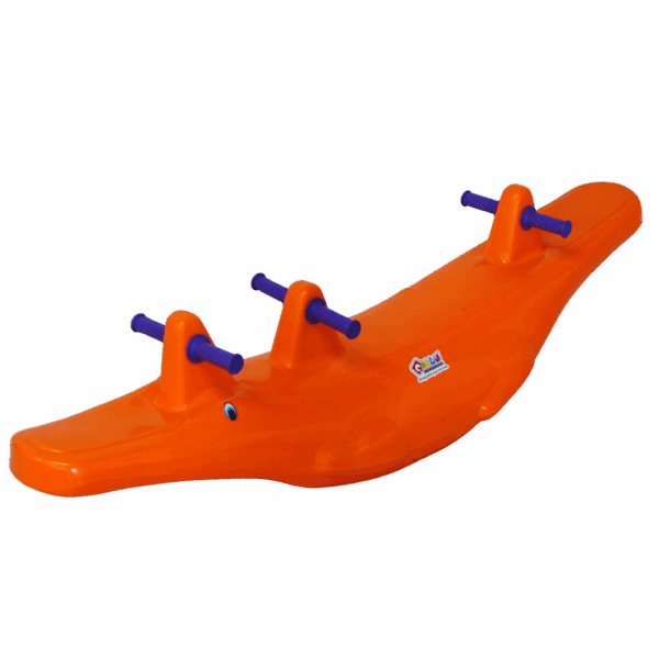 Gangorra crocodilo - laranja