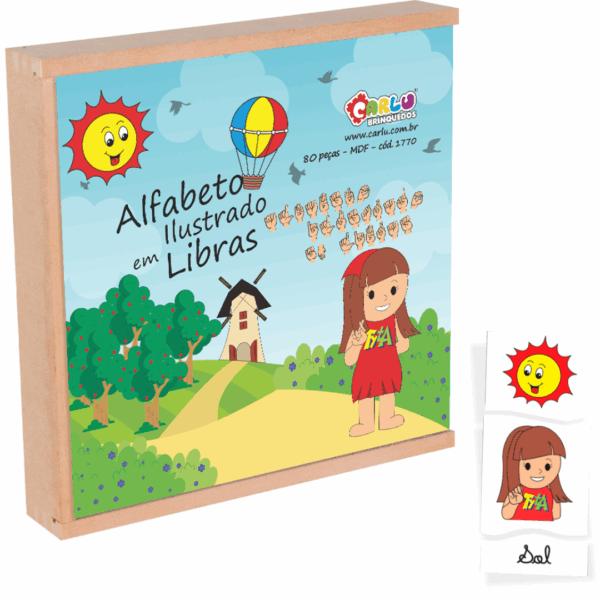 Alfabeto ilustrado em libras