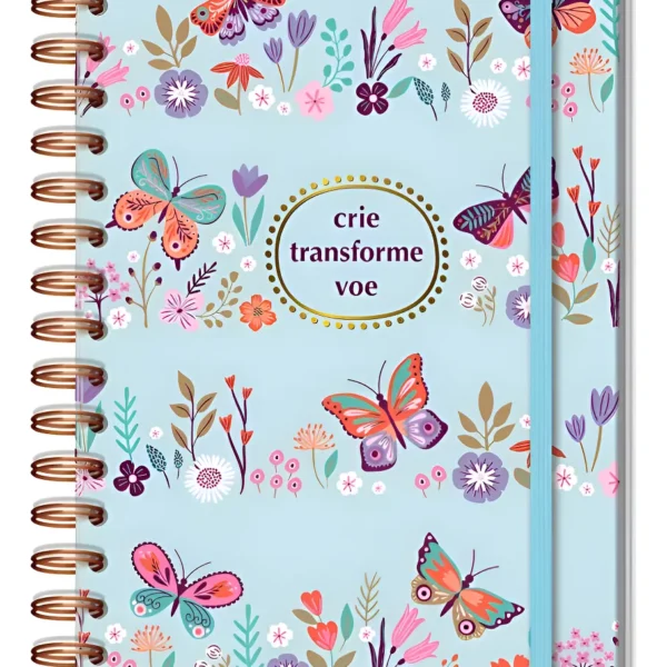 Planner permanente - borboletas no jardim- M