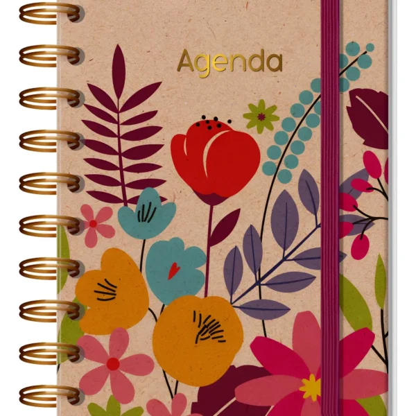 Agenda floral kraft P