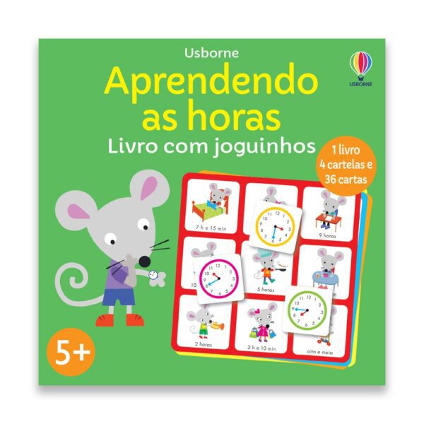 Aprendendo as horas: livro com joguinhos