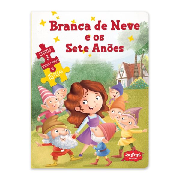 BRANCA DE NEVE E OS SETE ANÕES:LIVRO COM QUEBRA CABEÇA