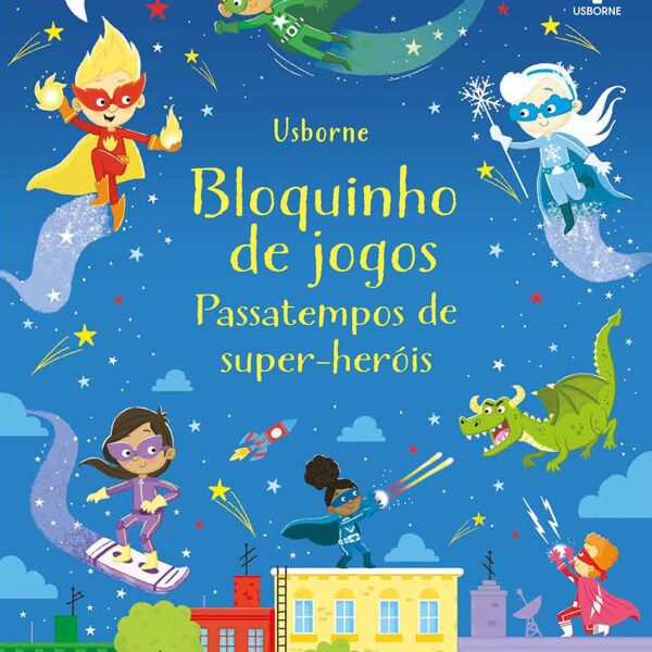 Bloquinho de jogos: passatempos de super-heróis