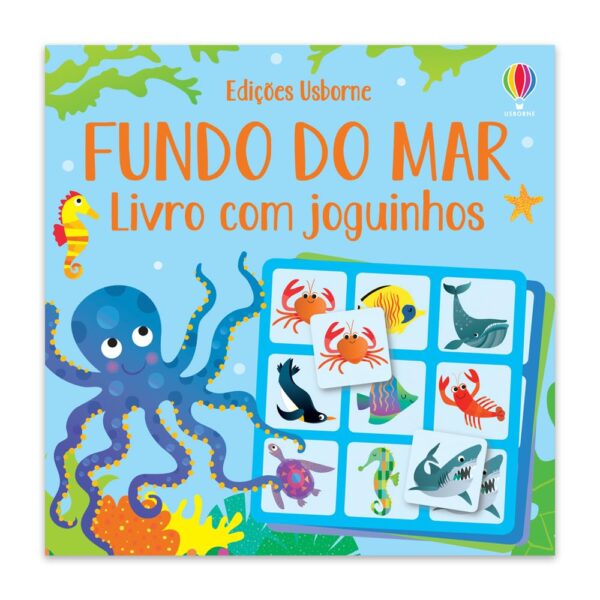 Fundo do mar: Livro com joguinhos