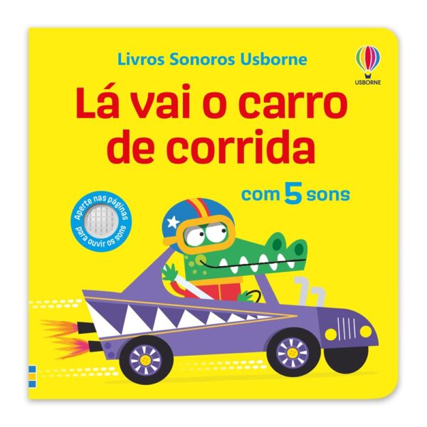 Lá vai o carro de corrida