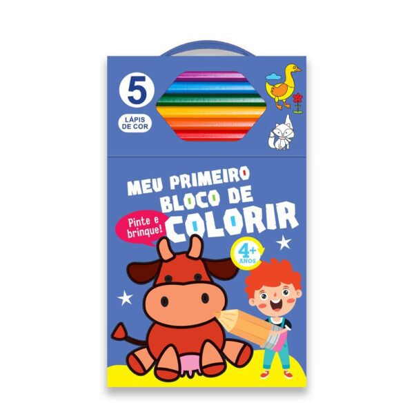 Meu primeiro bloco de colorir azul