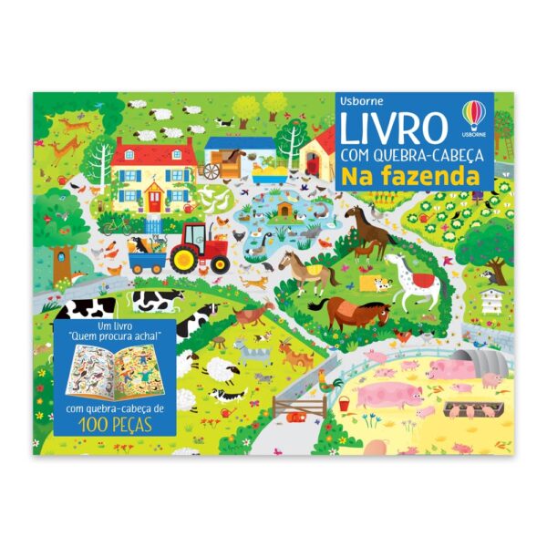 NA FAZENDA: LIVRO COM QUEBRA-CABEÇA